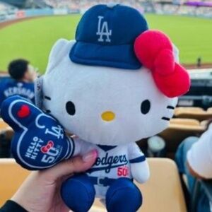 Hello Kitty Dodgers Plush